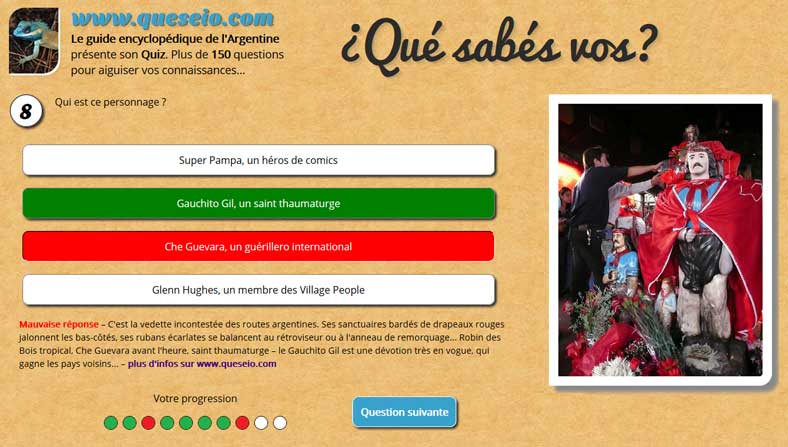 ¿Qué sabés vos? – le Quiz pour découvrir l'Argentine